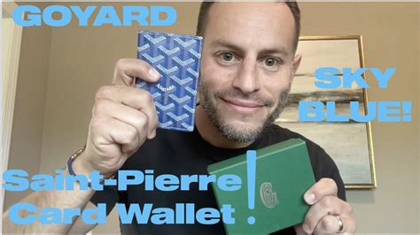 goyard wallet sky blue|goyard saint pierre card wallet.